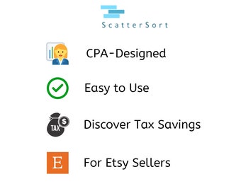 3 Plantillas Automatizadas: Impuesto + Estado de la Renta + COGS ? Plan imprimible de contabilidad de hojas de cálculo diseñado por CPA (ventas, gastos, seguimiento de COGS)