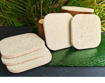 Carrelage en résine écologique aspect pierre roulée - Brun sable