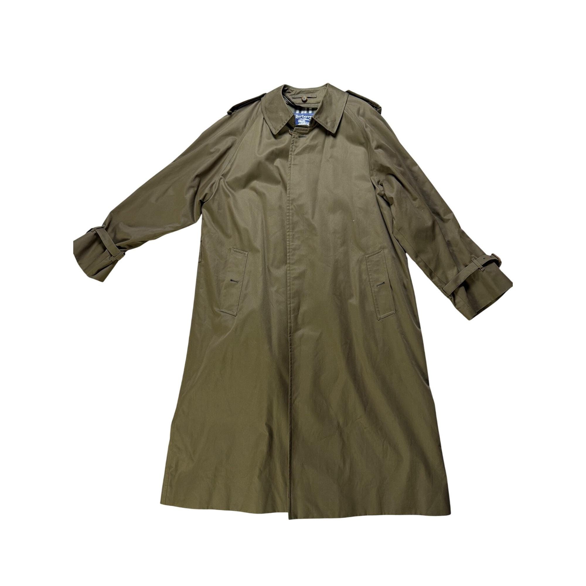 Vintage Burberry Trench Green - Etsy