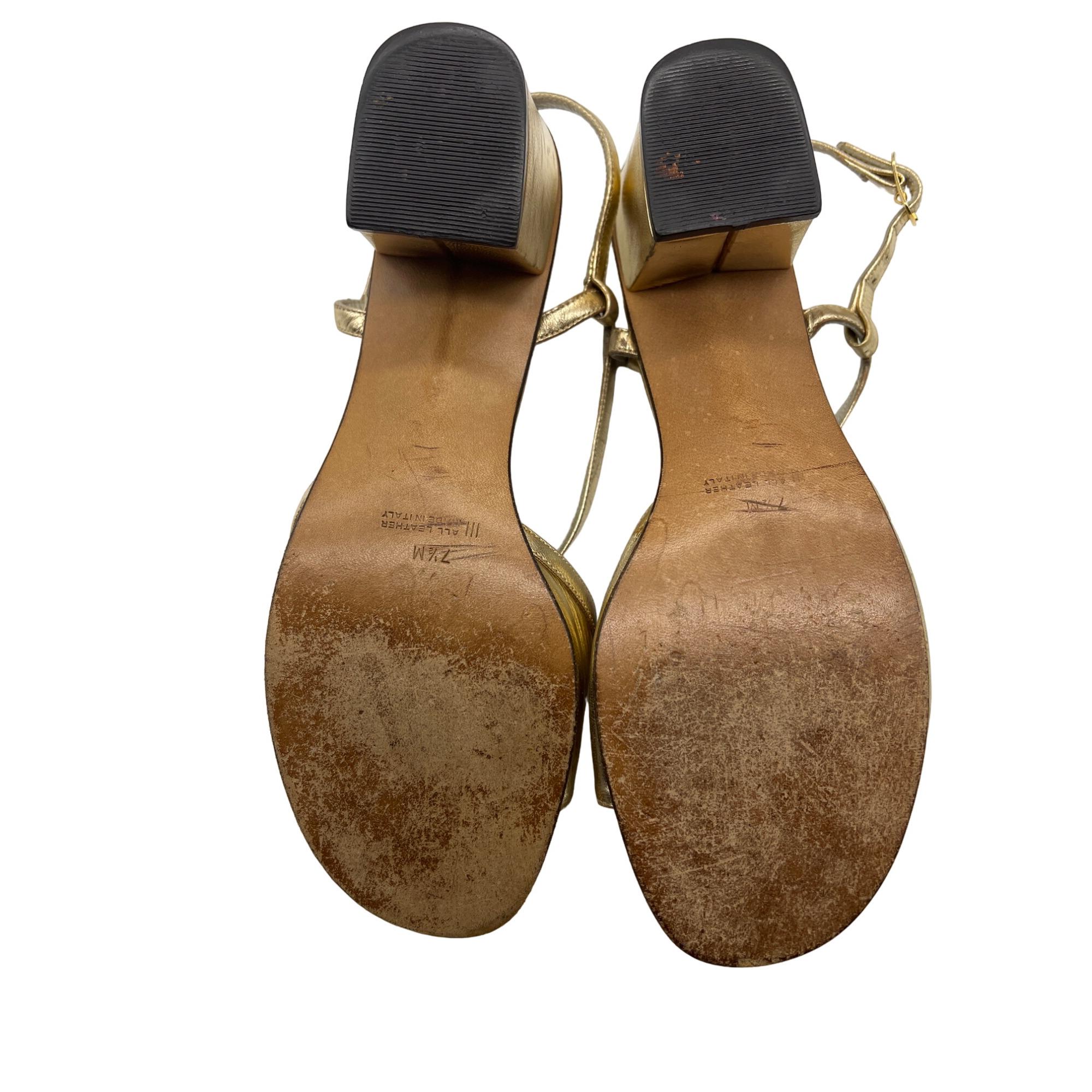 60's/70's Silver Strap High Heels by Rangoni main image 0