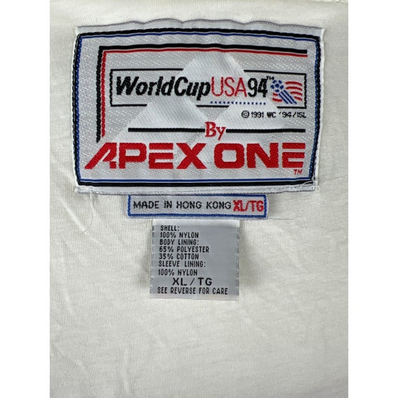 Vintage Men's World Cup USA 94 Apex One Jacket an… - image 5