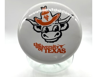Tarro para galletas de cerámica con forma de cuerno de toro de Texas, estilo eslavo vintage / Decoración de cocina occidental