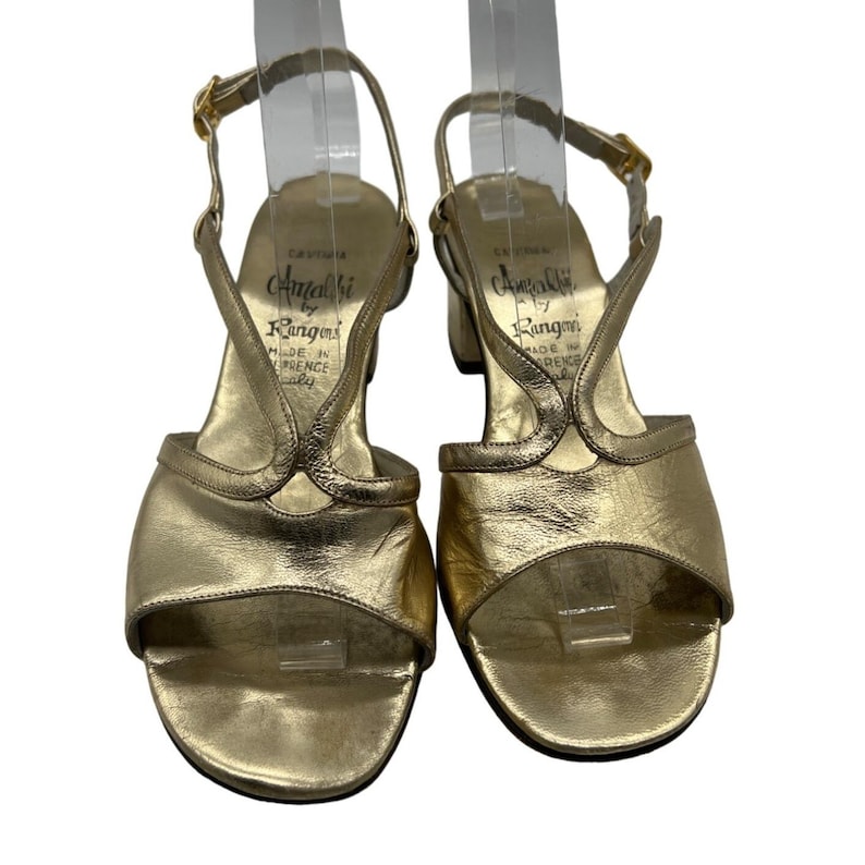 60's/70's Silver Strap High Heels by Rangoni main image 1