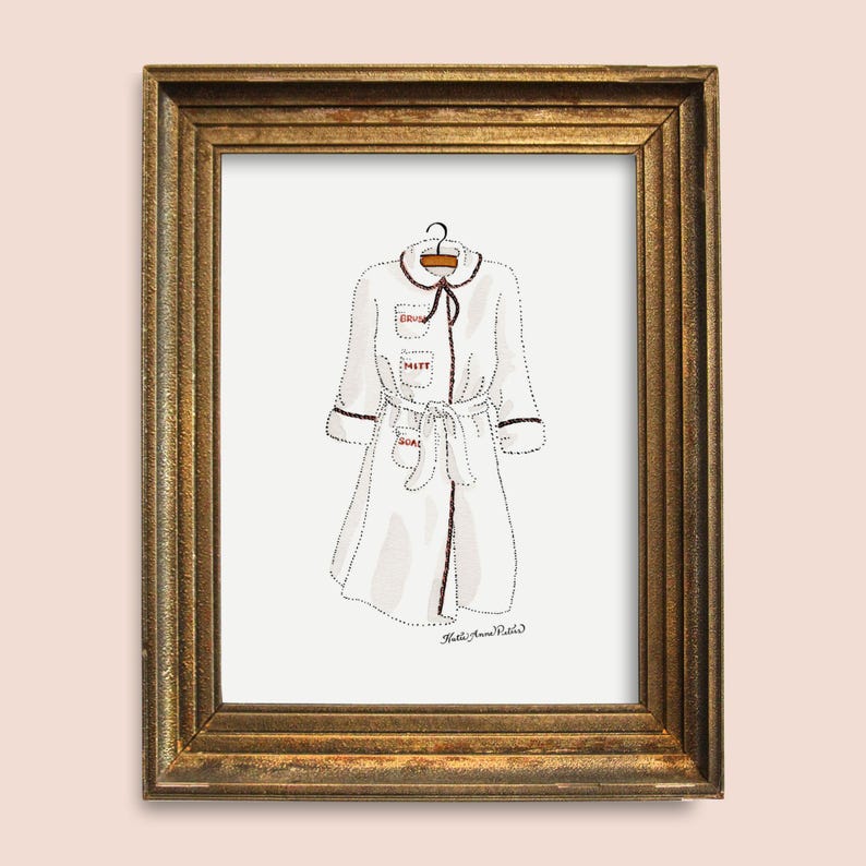 Eloise Bathrobe Art Print | 5x7 Eloise Bathroom Wall Art | Eloise at ...
