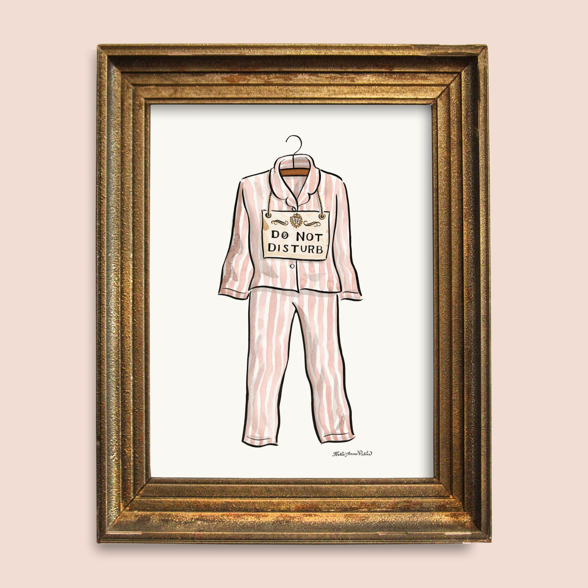 Eloise Pajamas Large Print | Eloise at the Plaza Art Print | Eloise at Christmastime Print | Do Not Disturb | Eloise at the Plaza Wall Art
