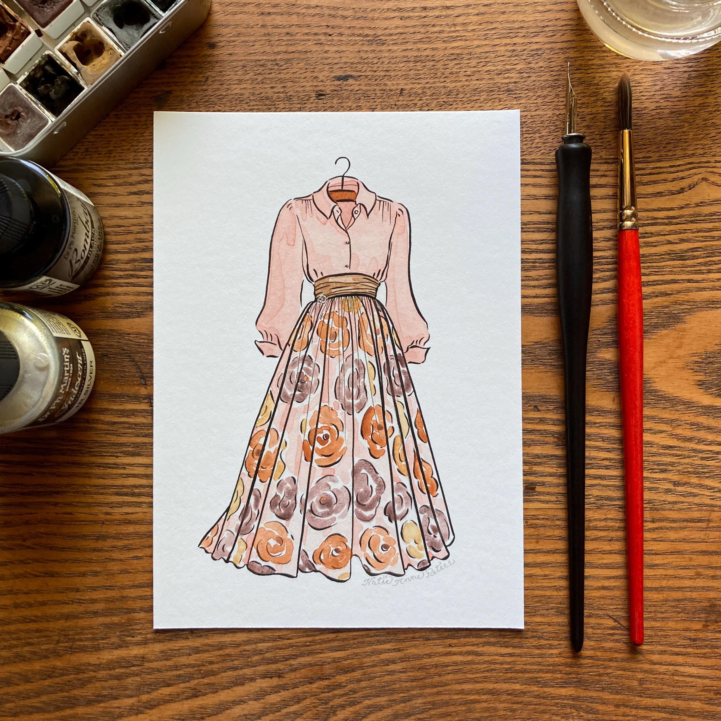 Sound of Music Baroness Schraeder Costume Print | 5x7 Sound of