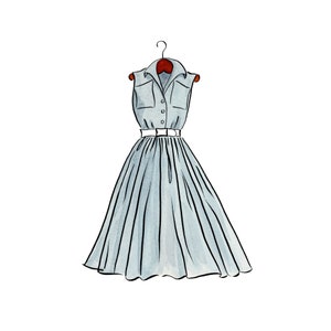 Doris Day Dress Print | 5x7 Doris Day Old Hollywood Dress | The Man Who Knew Too Much Doris Day 1950s Shirtdress | Hitchcock Movies Wall Art
