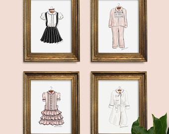Set of 4 Unframed Eloise at the Plaza Prints | 5x7 Eloise Plaza Prints | Eloise at Christmastime | Eloise Nursery Prints | Eloise Wall Art