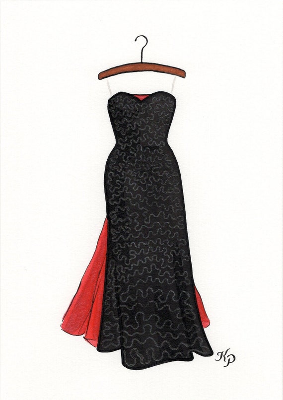 open lace back dress 60's Vintage Retro Design Little Black Satin Dress with Burgundy Sash Ribbon Belt US4 ( Eu36) / Black main image 0