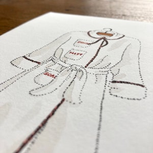 Eloise Bathrobe Art Print | 5x7 Eloise Bathroom Wall Art | Eloise at ...