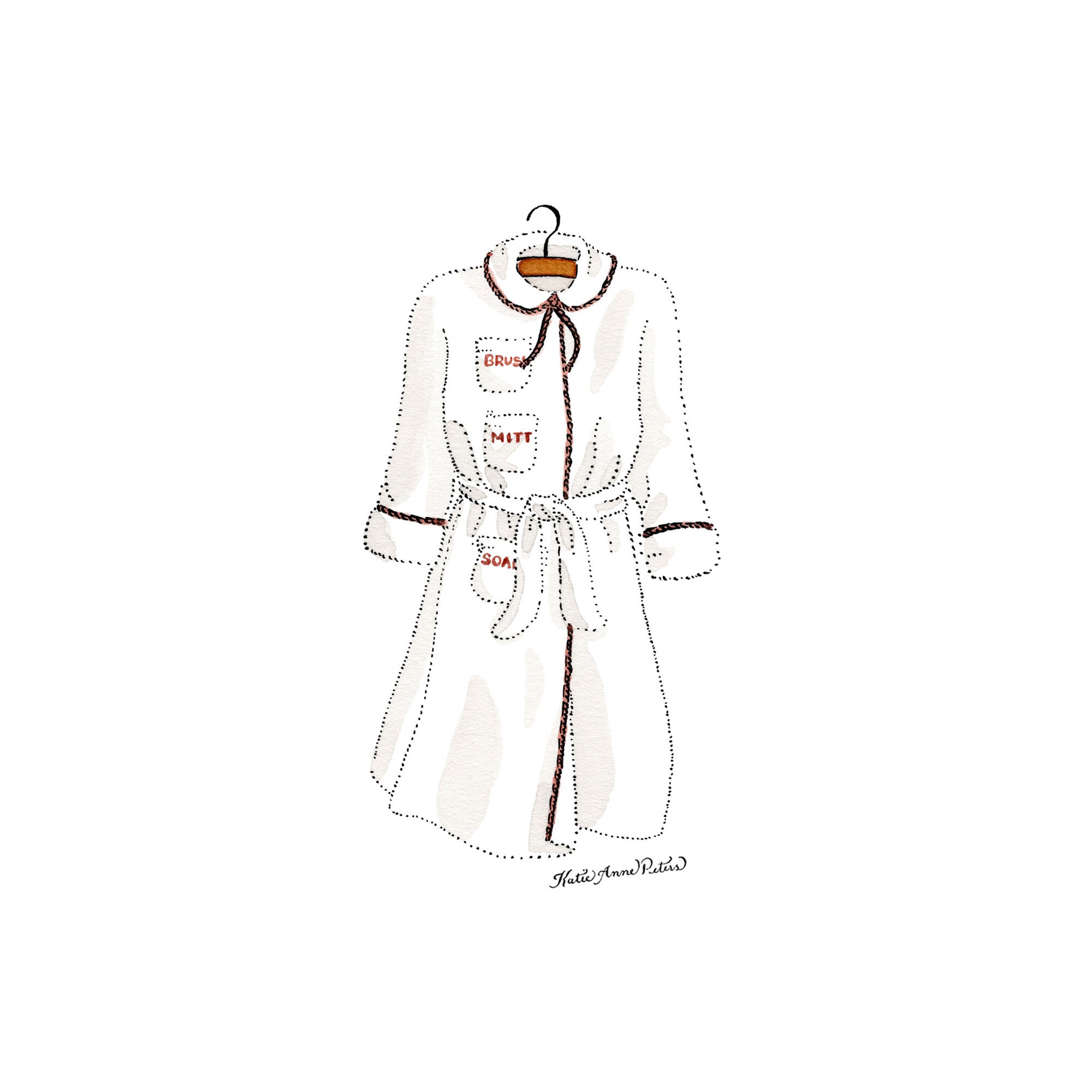 Eloise Bathrobe Art Print | 5x7 Eloise Bathroom Wall Art | Eloise at ...