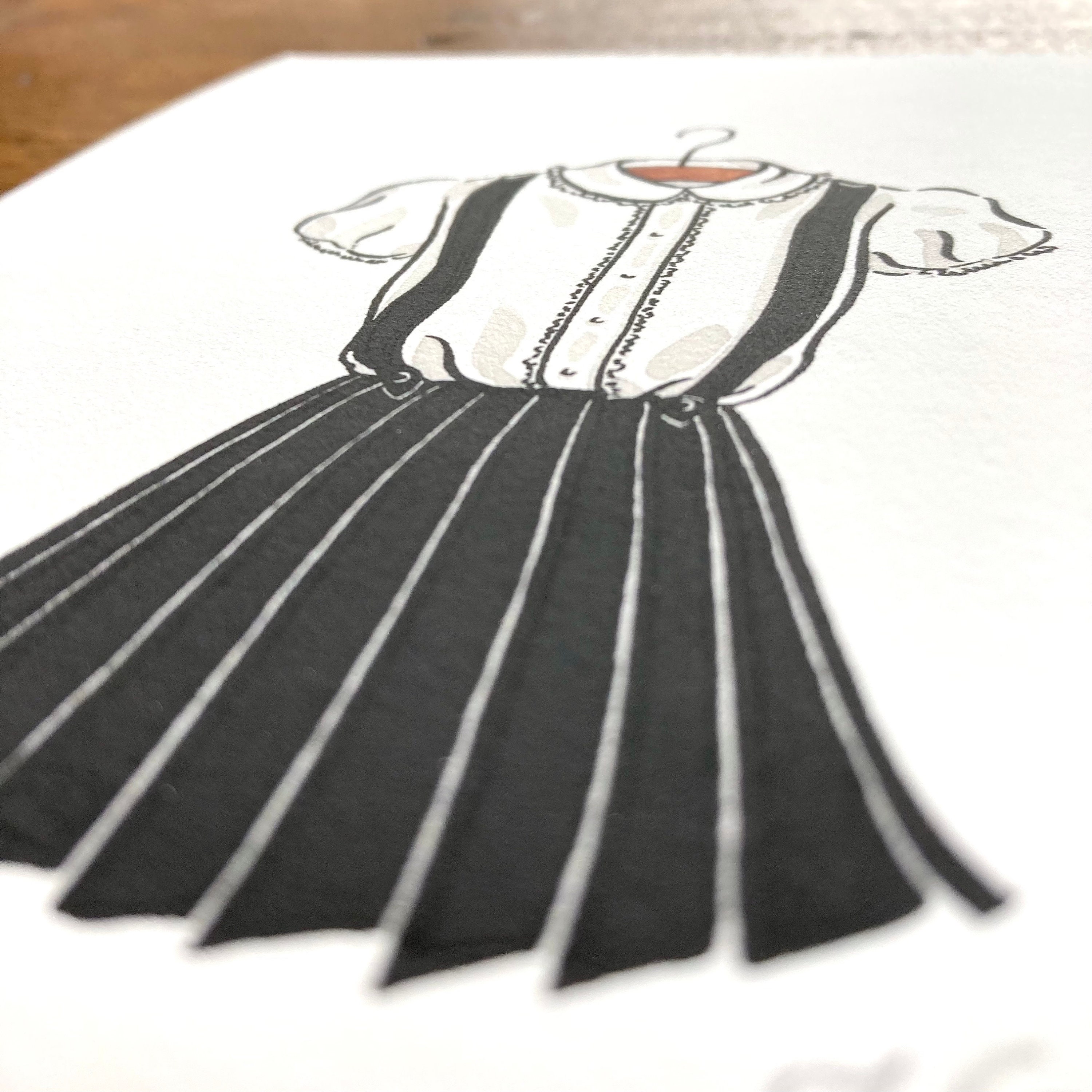 Eloise Outfit Art Print | 5x7 Art | Eloise at the Plaza Print | Eloise ...