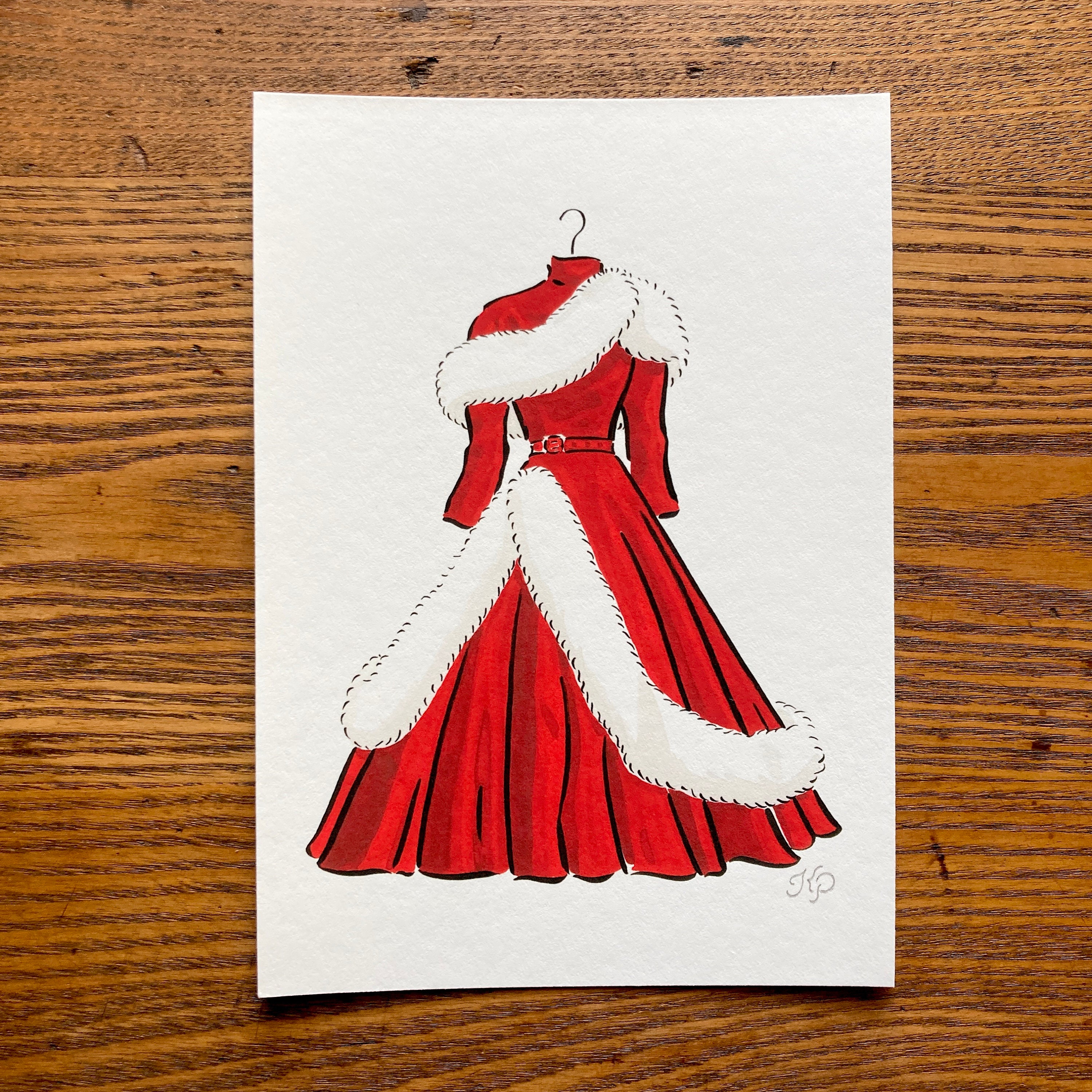 christmas dress drawing TodayIm drawing a Couture Mrs. Claus for Christmas! , Merry Christmas and Happy Holidays to all! , To learn how to draw a Fashion Croquis go to my YouTube Channel. Link in bio!,