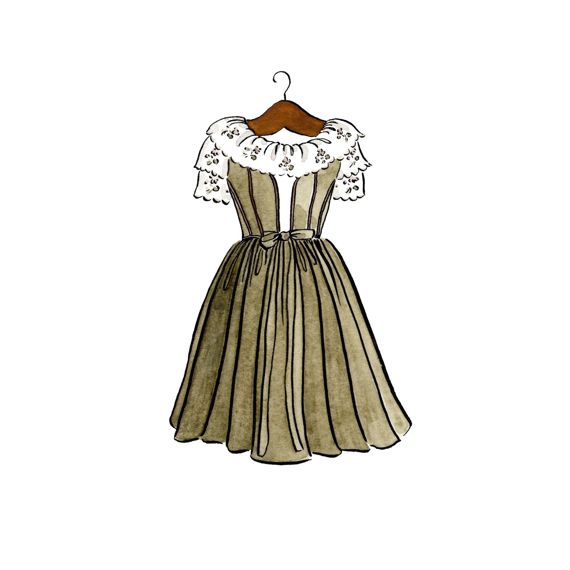 Sound of Music Edelweiss Dress Print Liesl Dress 5x7 Etsy