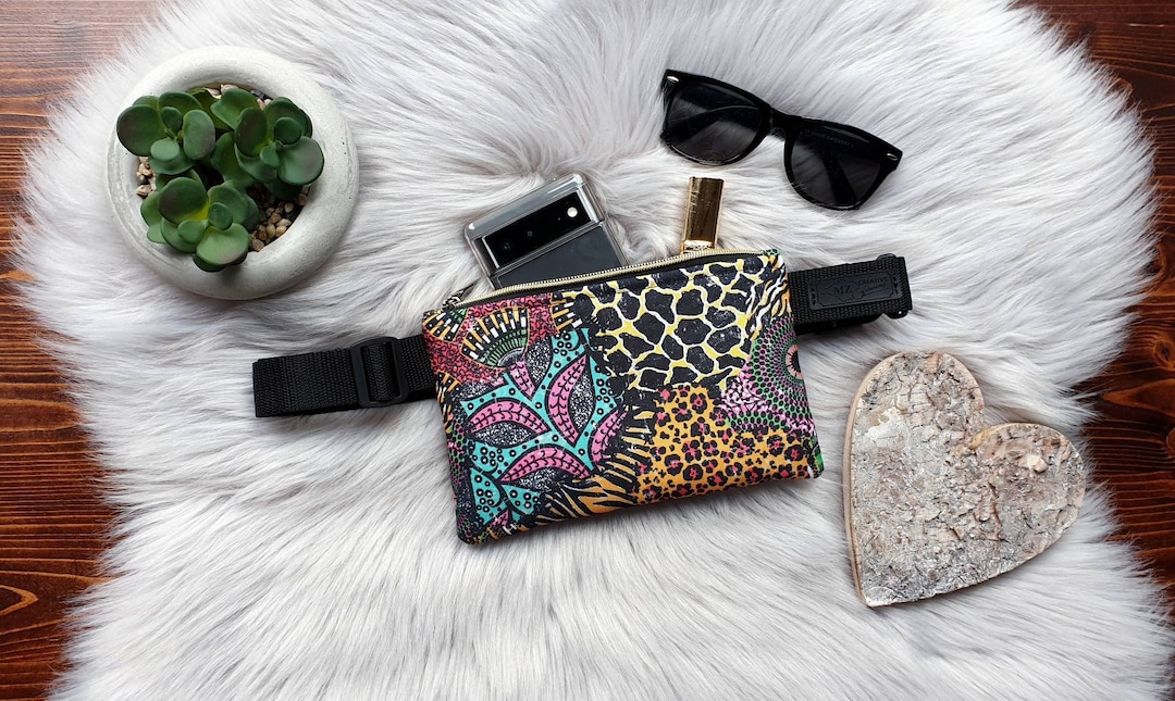 Colorful Animal Print Bum Bag Fanny Pack Etsy