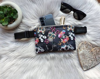 Sugar skull bum bag fanny pack
