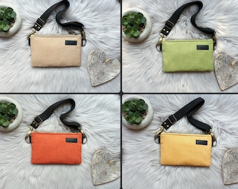 Faux suede bum bag fanny pack for women
