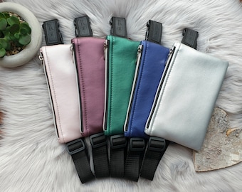 Shiny metalic faux leather bum bag,fanny pack for women
