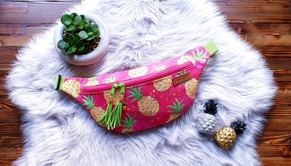 Fanny Pack Festival Bum Bag Pink Pineapple Etsy