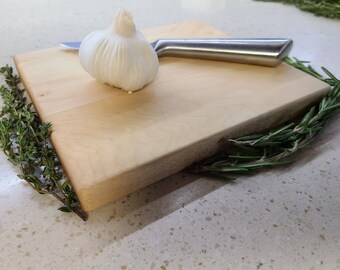 Maple Cheese Board – Small Wooden Serving Tray, Vermont Made (7x8x0.75)