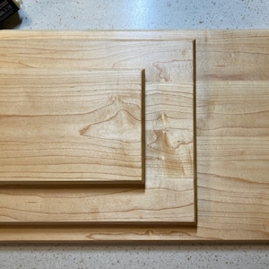 3/4&quot; Maple Cutting Board Set. Matching Set of Wooden Carving Boards. Large Cutting Boards. Made in Vermont.