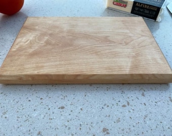 Maple Wood Cheeseboard with Chamfered Edge, Portable Cutting Board, Small Serving Plate