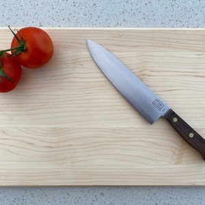 12" x 18" x 3/4" Maple Wood Cutting Board.  Maple Carving Board. Made In Vermont Maple Cutting Board