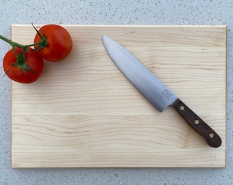 12" x 18" x 3/4" Maple Wood Cutting Board.  Maple Carving Board. Made In Vermont Maple Cutting Board