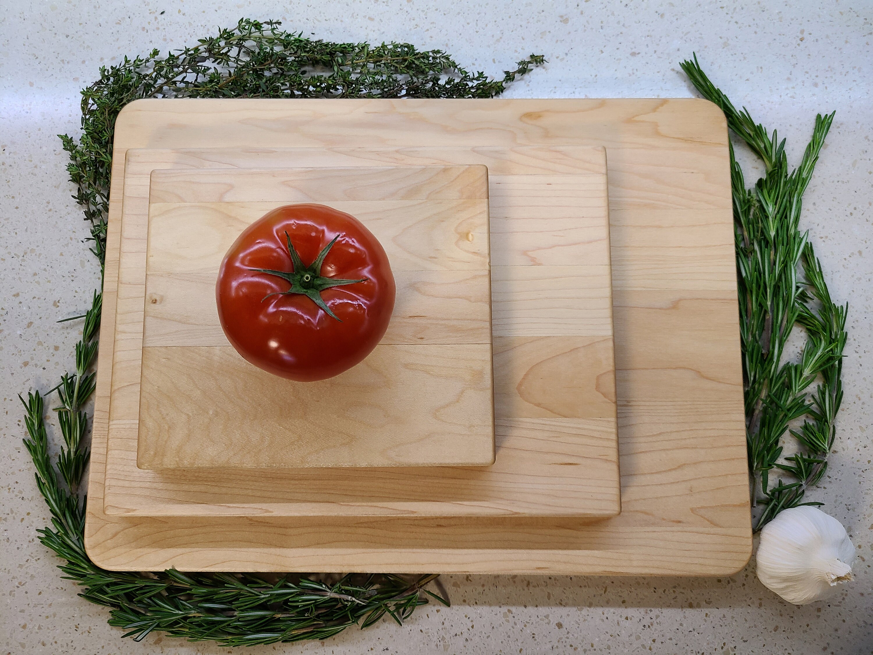 3pc Maple Wood Cutting Board Set. 3/4 Maple Cutting Etsy