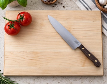Handmade Maple Cutting Board: Vermont Kitchen Carving Board, 12x18