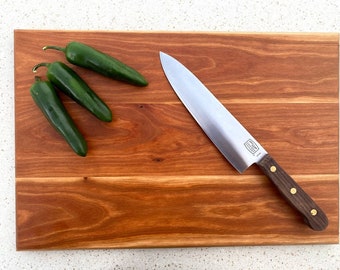 12in x 18in x 3/4in. Cherry Wood Cutting Board. Cherry Carving board made in Vermont. wood serving tray