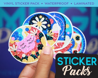 Glitter Psychedelic - Sticker Pack