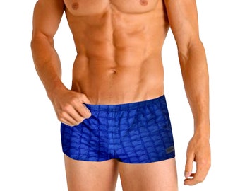 Blue MEN'S Low Rise Swim Briefs/ Men's Swim Shorts Swimsuit