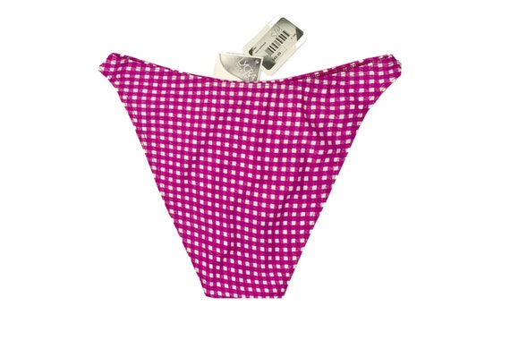 Pink Gingham High-Waisted Bikini Set, Vintage 90s… - image 5