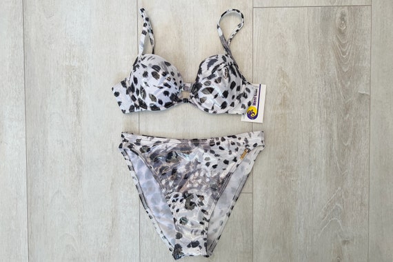 Shimmery White Leopard Bikini, Vintage 90s Deadst… - image 5