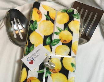 Toallas de papel reutilizables de franela (paquete de 6 y 12 unidades), toallas de papel sin papel, toallas de papel de tela, 28 x 25 cm