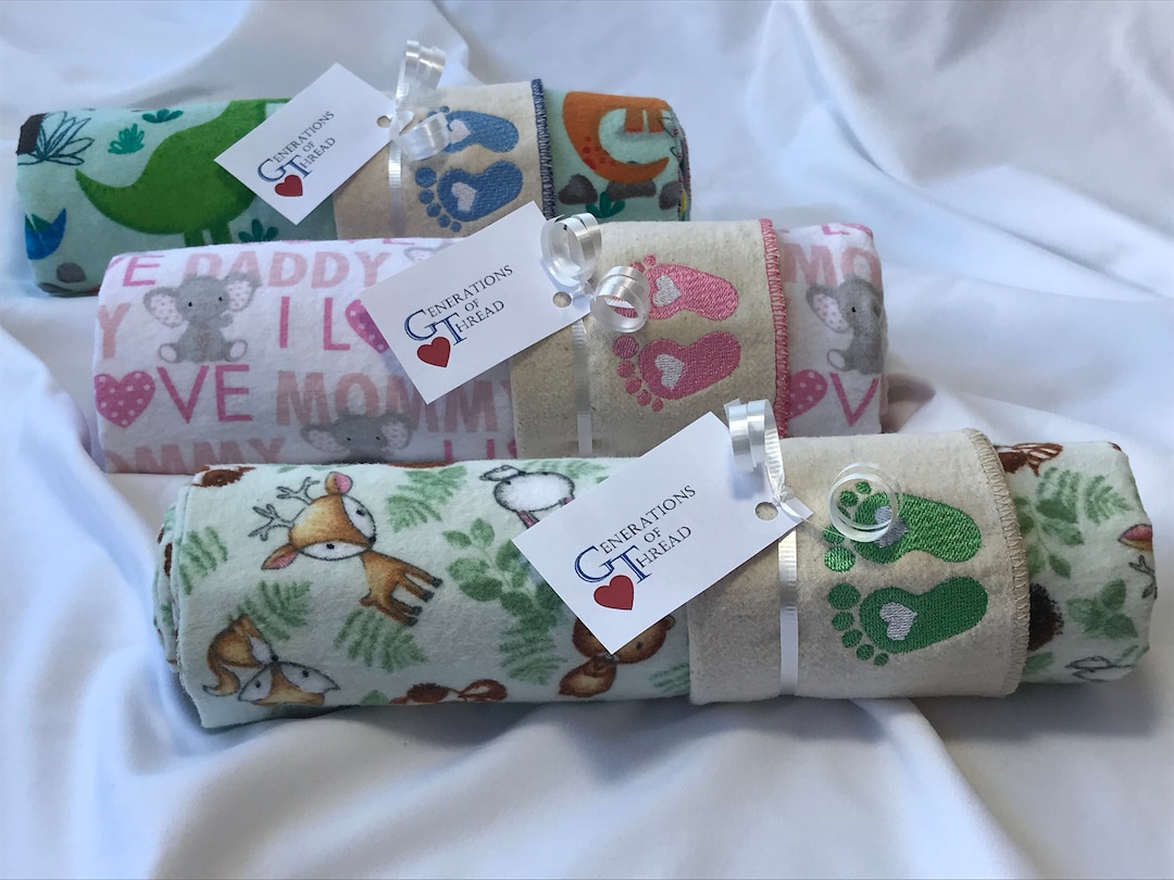 Flannel Receiving Baby Blanket, Boy Blanket, Girl Blanket, Gender