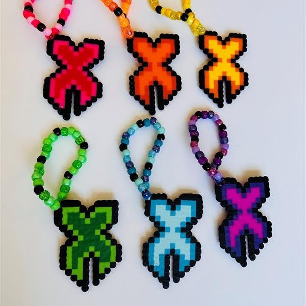 X Excision Perler Bracelet | Kandi to Trade, Lost Lands Kandi, Rave Accessories, PLUR Kandi, Excision Kandi, EDM Music Festival Accessories