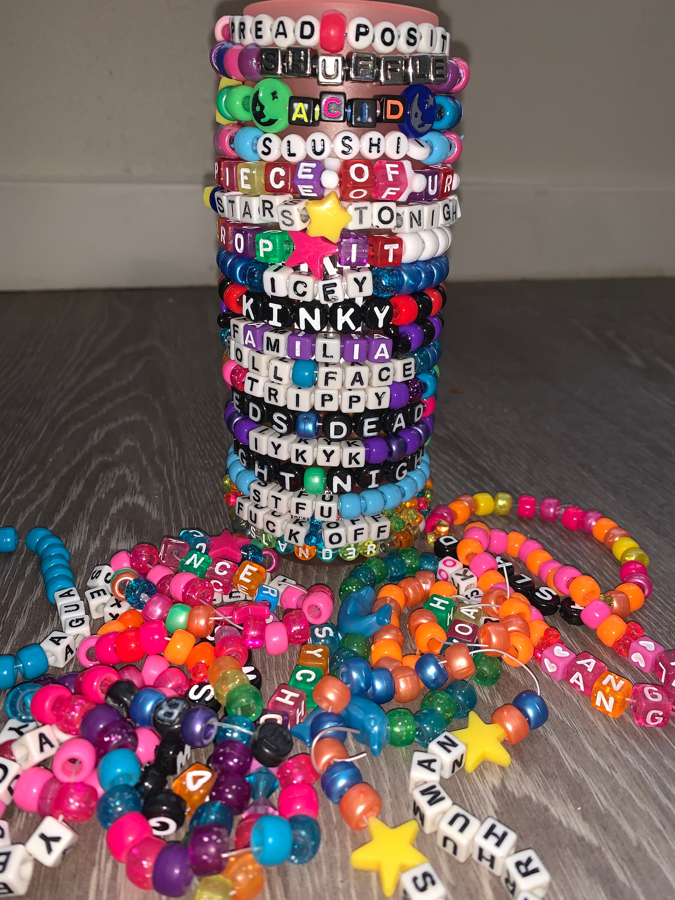 Random Kandi Bracelets Bulk Kandi Kandi to Trade Music Etsy