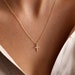 Sterling Silver Cross Necklace, Cross Necklace Women Gold, Small Cross Necklace, 14K Gold Cross Necklace 