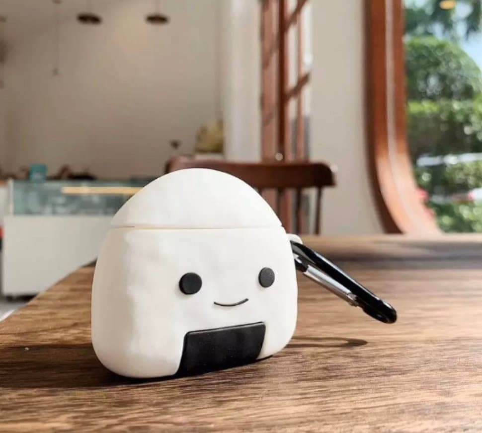 Japanese Sushi AirPods Case with Keychain for Airpod 1, Airpod 2, Air…