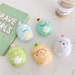 Kawaii Animal and Plant AirPods Case with Keychain for AirPods 1, 2 and AirPods Pro, Kawaii Cute AirPods Case, Silicone AirPods Case 