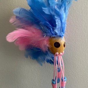 Kamani Mini Ikaika Pink Blue Hawaiian Helmet Car Decor Hanging