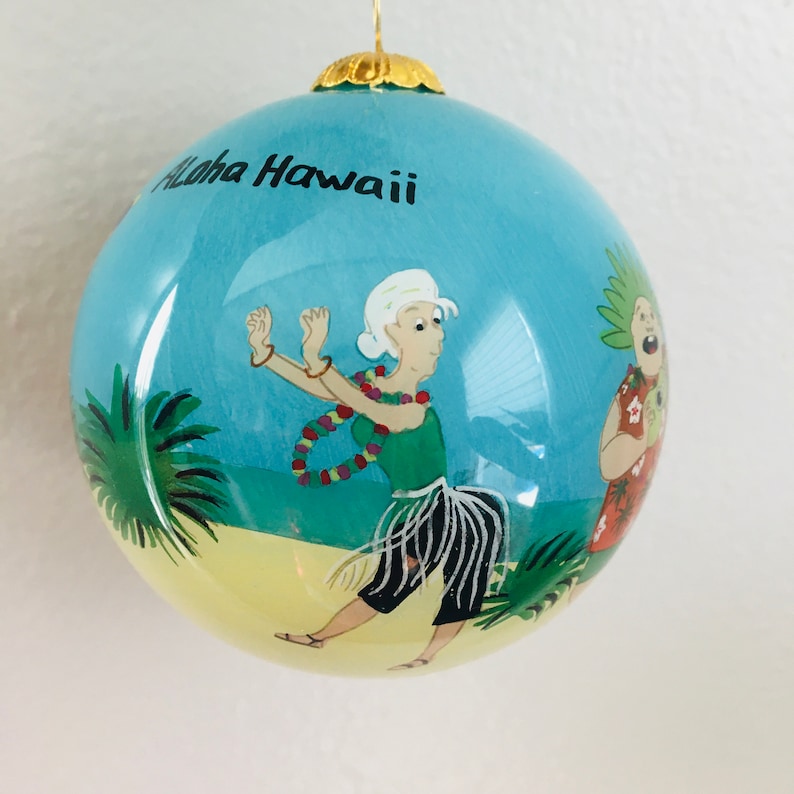 Hawaiian Hand Painted Hawaii Hula Girls Dancers & Kupuna Luau Etsy