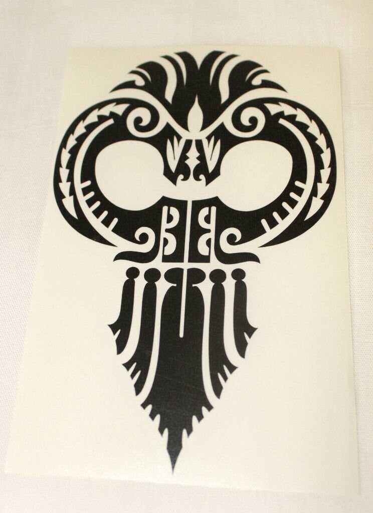 Black Hawaiian Ikaika Warrior Helmet Hawaii Vinyl Decal Car / Etsy