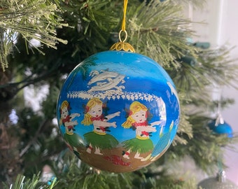 ハワイアン 手描き ハワイ ケイキ 子供用 フラガール ダンサー