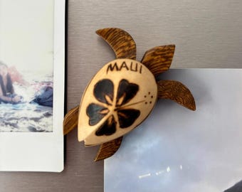ホヌ(うみがめ) 壁掛け ハワイアン 木製 2個セット ハワイアンハンドメイド（2個入り）無垢材製ウミガメ（ホヌ