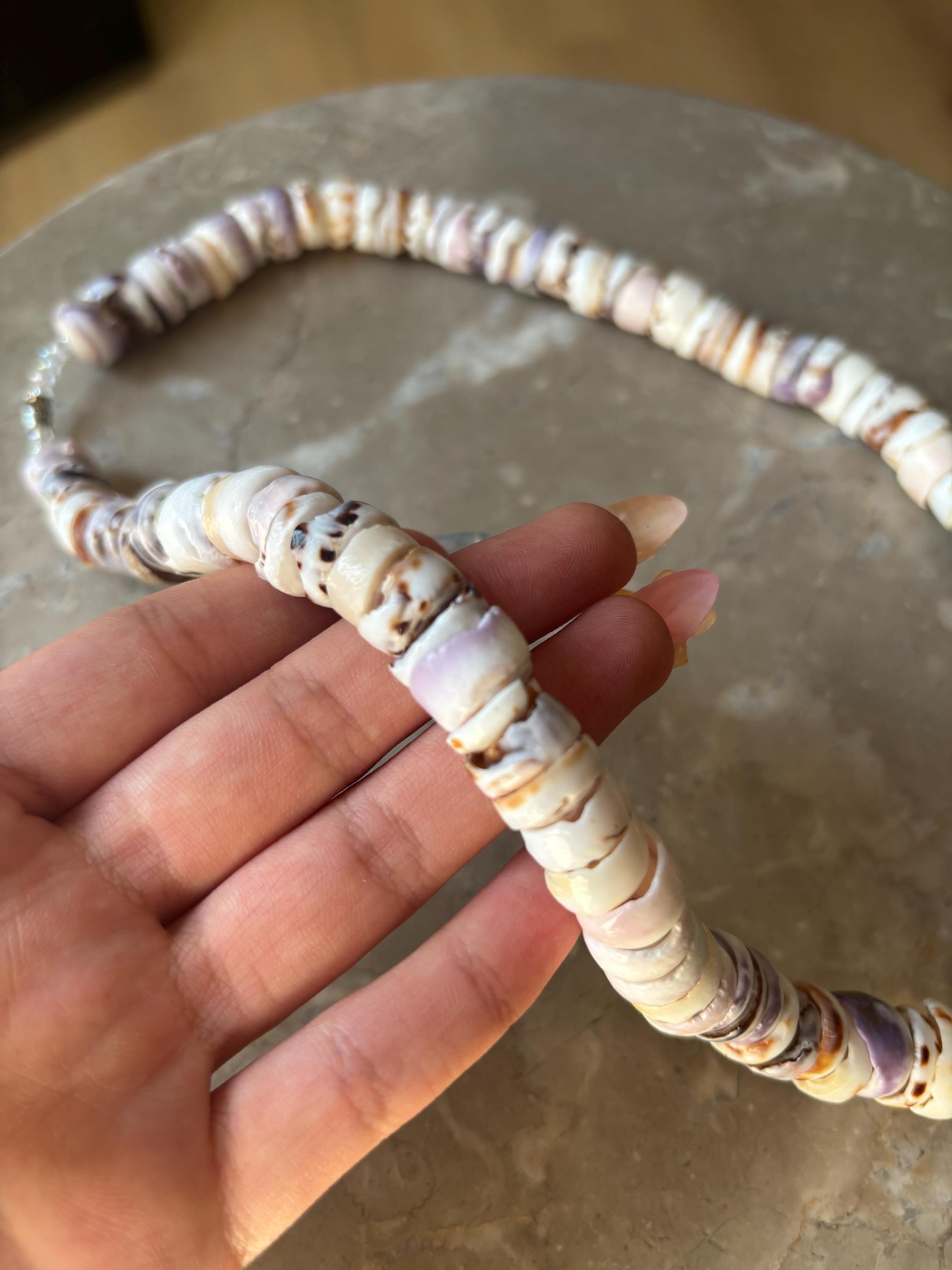 2-Pack Hawaii Souvenir Puka Shell Necklaces - 20" White Surfer Style Unisex Jewelry
