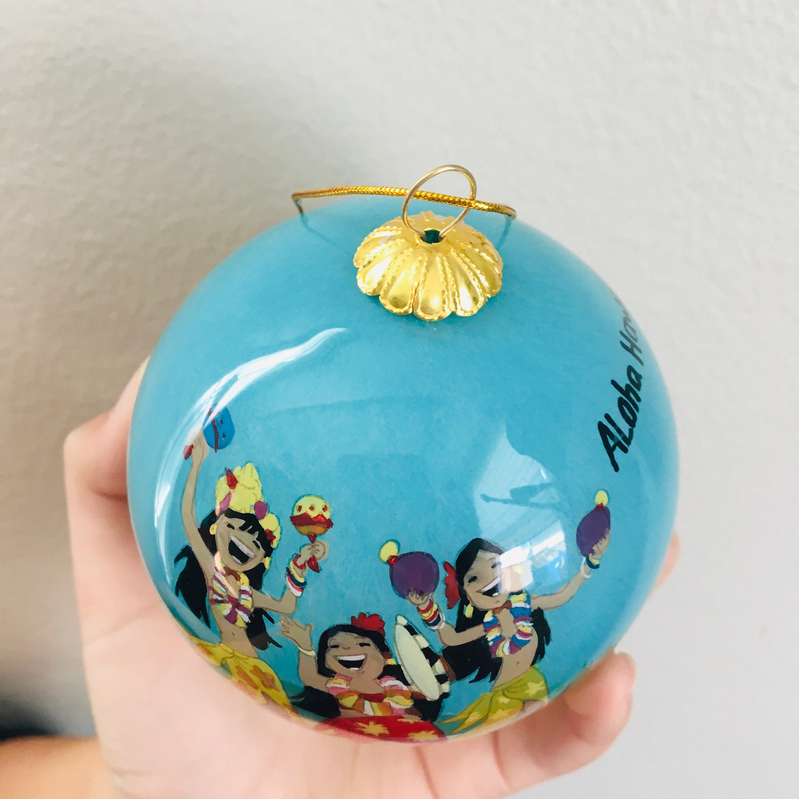 Hawaiian Hand Painted Hawaii Hula Girls Dancers & Kupuna Luau Etsy