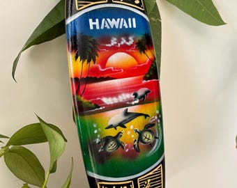 ハワイアンハンドメイド 20インチ 彫刻木製サーフボード ホーム